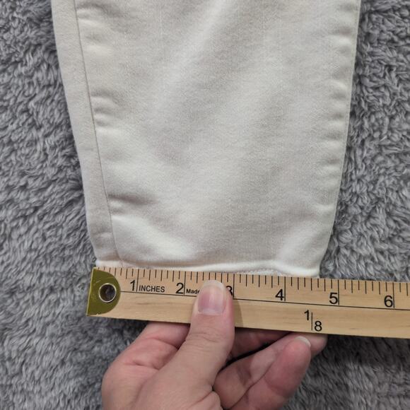 ATHLETA Sculptek Skinny Jeans White Ivory Women's Size 6T Tall Stretch 29x30 - Picture 8 of 15